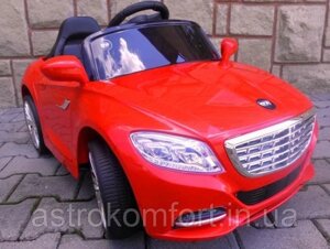 Електромобіль дитячий Cabrio S1 м'які EVA колеса. Колір червоний.