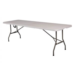 Складаний туристичний стіл для пікніка банкету для дому Bonro BS 244 см колір білий