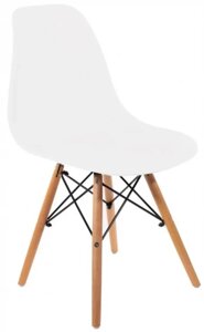 Кресло стул пластиковый для дома для кухни для офиса Bonro B-173 FULL KD. Цвет белый.