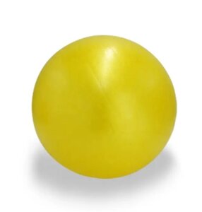 М'яч для художньої гімнастики матовий діаметр 19см. колір жовтий глянцевий гладкий