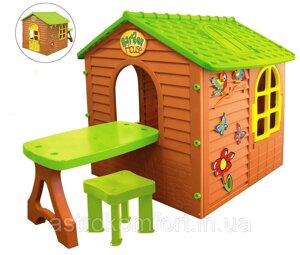 Дитячий ігровий будиночок зі столом і стільцем Mochtoys 04