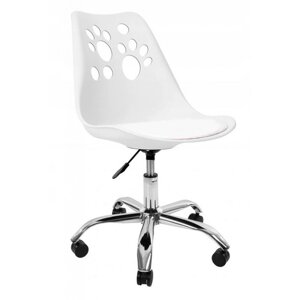 Крісло офісне для комп'ютера Bonro B-881 білий компьтерний стілець