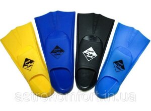 Ласти для плавання короткі тренувальні TE-2737. Розмір 39-41. Різні кольори.