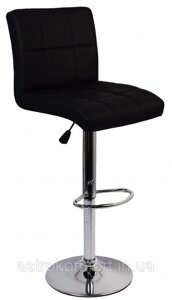 Барний стілець із екошкіри Bonro BC-0106. Колір чорний