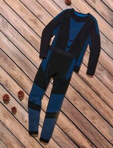 Дитяча підліткова термобілизна Crivit розмір 146/152 колір синій із чорним