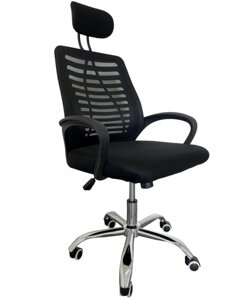 Комп'ютерне офісне крісло Bonro B-6200 чорного кольору