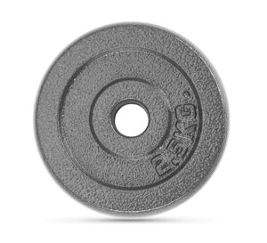 Металевий диск (млинець ) для гантелей і штанги вага 2,5 кг посадковий діаметр 25 мм