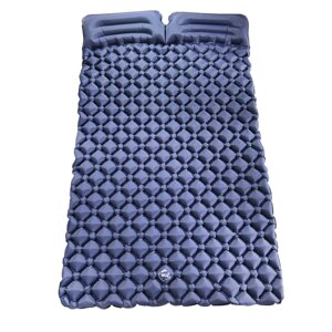 Двомісний надувний каремат похідний, туристичний WCG для кемпінгу (синій)