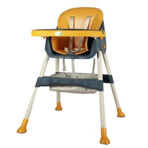 Дитячий стільчик для годування SPOKO SP-06 синій з помаранчевим
