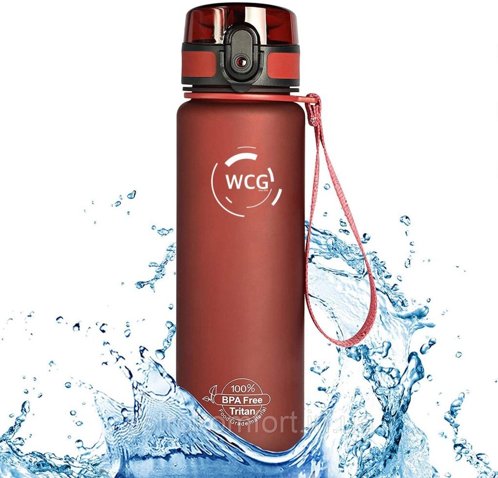 Пляшка для води WCG Red 0.5 л від компанії Інтернет-магазин "мегасфера" - фото 1