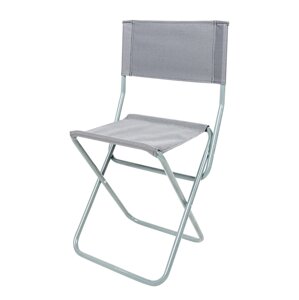Розкладний туристичний стілець "Рибак зі спинкою Економ" d16 мм (забарвлення сірий меланж)