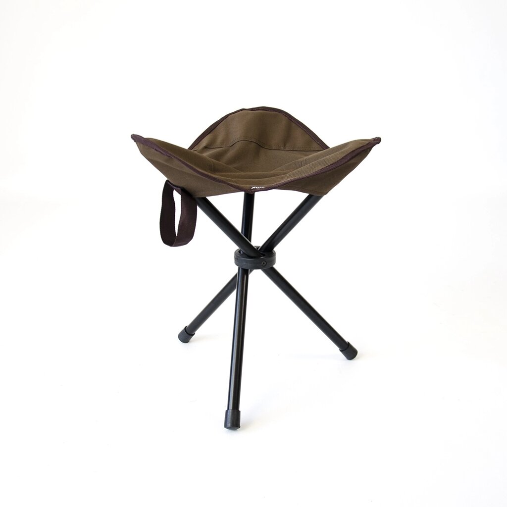 Розкладний туристичний стілець "Тренога" коричневий від компанії Інтернет-магазин "мегасфера" - фото 1