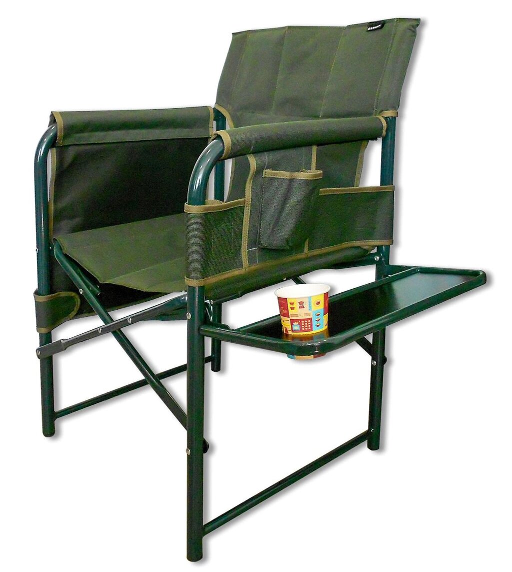 Туристичне складне крісло з кишенями і поличкою для риболовлі та відпочинку на природі Ranger Guard від компанії Інтернет-магазин "мегасфера" - фото 1