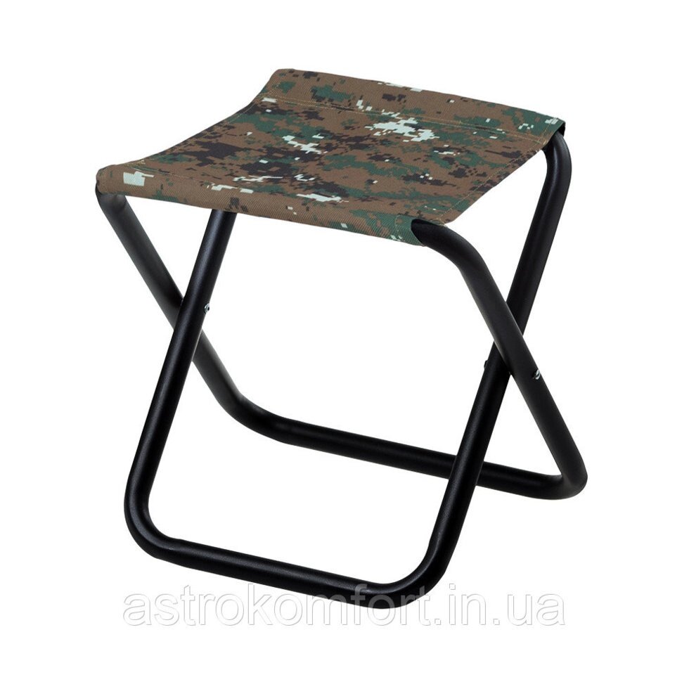 Туристичний розкладний стілець без спинки "Рибак Економ" d25 мм (камуфляж) від компанії Інтернет-магазин "мегасфера" - фото 1