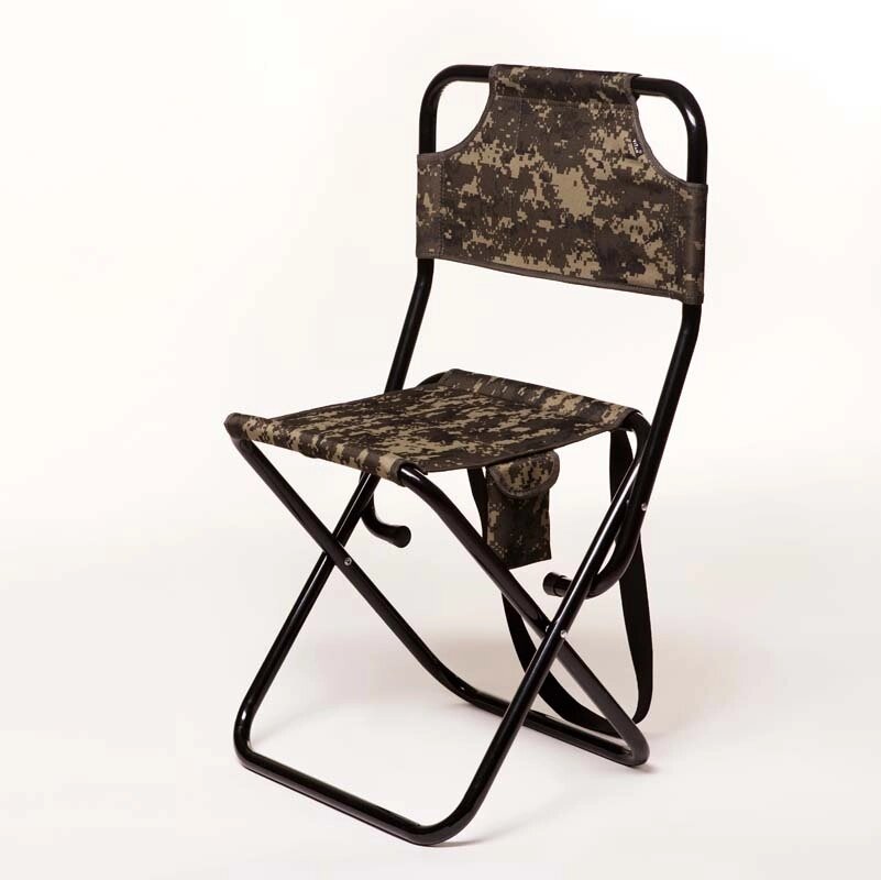 Туристичний розкладний стілець з кишенею "Богатир" d22 мм (Тканина Оксфорд пісочний камуфляж) від компанії Інтернет-магазин "мегасфера" - фото 1