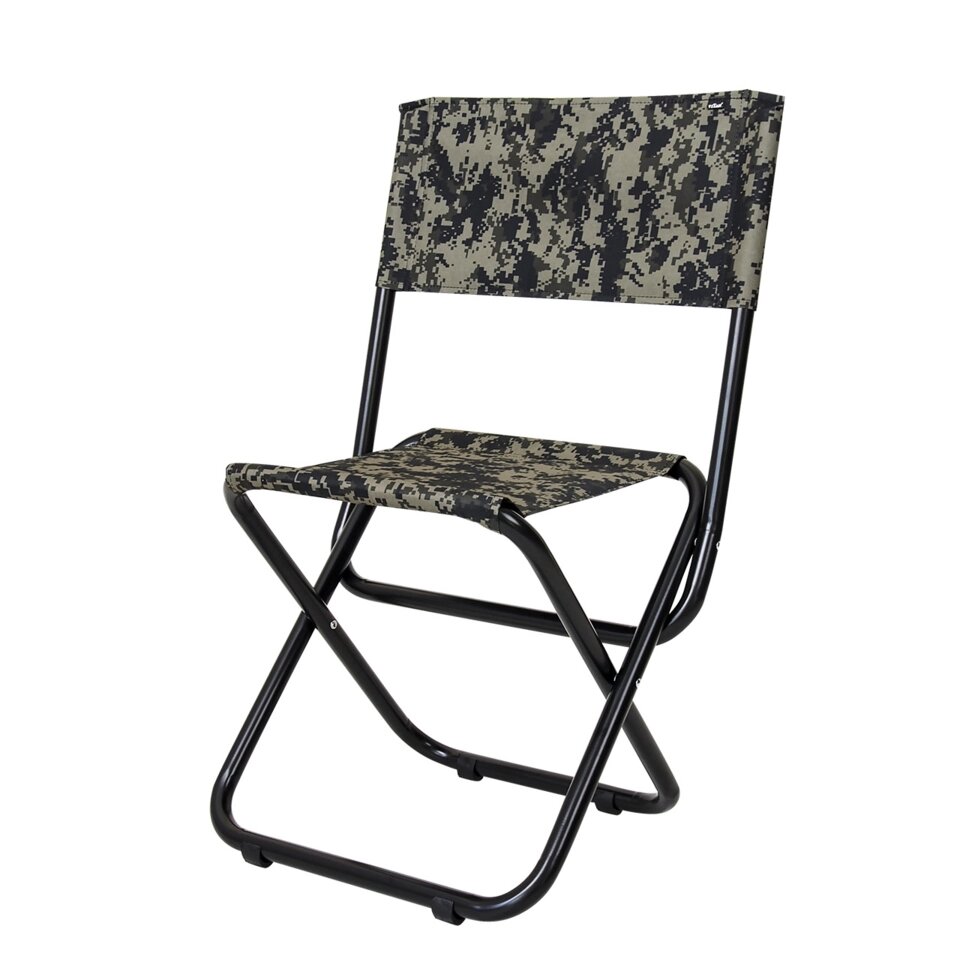 Туристичний розкладний стілець зі спинкою "Богатир XL" d 25 мм забарвлення камуфляж від компанії Інтернет-магазин "мегасфера" - фото 1