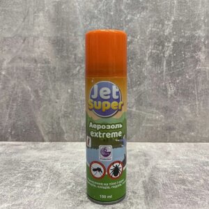 Аерозоль від комарів і комах 150 мл Jet Super Extreme 986894 (захист до 6 годин)