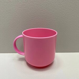 Чашка пластикова 8,3*8,5 см Полімербіт ПБ-154 рожева