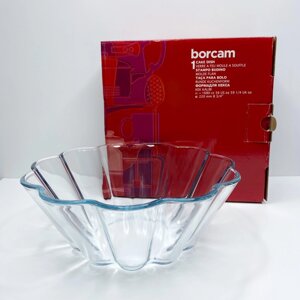 Форма для випічки кексу скляна 21,5 см 1680 мл Borcam 59114