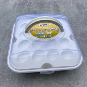 Контейнер для яєць пластиковий 32 шт Violet House White 0049