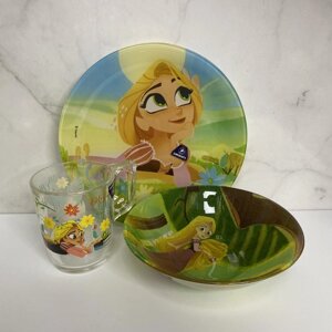 Набір дитячого посуду 3 предмети Luminarc Disney Princess Royal P9260