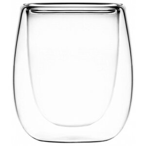Набір склянок з подвійними стінками для еспресо 80 мл 2 шт h-7,3 см боросилікатне скло Ardesto AR2608G