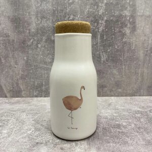 Пляшка порцелянова Африканс для молока 400 мл Olens O8030-40
