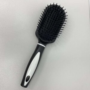 Розчіска пластикова для волосся Stenson 9585-52 чорний з білий