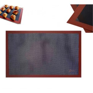 Силіконовий килимок для випікання запікання коричневий 57 х 37 см SNS