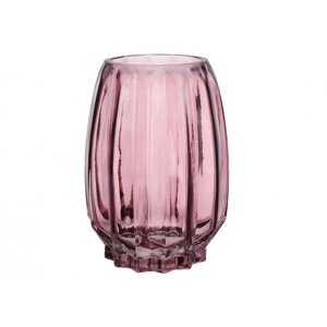 Ваза скляна 20 см Грейс пурпурний колір Bona Di 591-352
