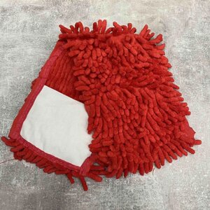 Запаска для швабри (мікрофібра локшина) 45*14,5 см червона A-Plus 4515