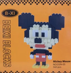 Конструктор 3D Blocks Beixi - Mickey Mouse Мікі Маус - 560 деталей