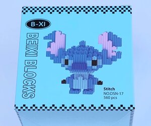 Конструктор 3D Blocks Beixi - Stitch - 560 деталей