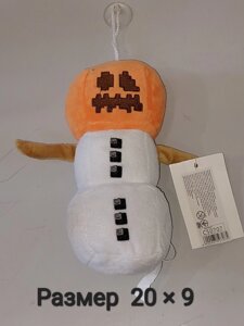 М'яка Плюшева іграшка з гри Майнкрафт Minecraft - Сніговик Сніговий Голем - 22 см