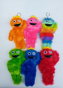 Набір 6 шт Брелок М'яка Іграшка Райдужні друзі - Rainbow Friends - Блю - 20 см