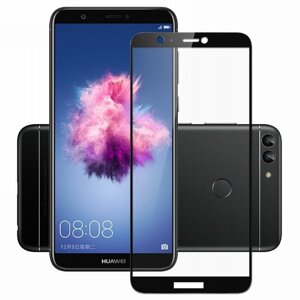 5D скло Huawei P Smart (Захисне Full Glue) Black