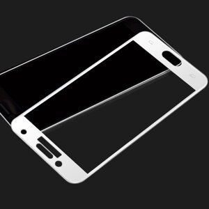 5D скло Samsung Galaxy A3 2017 (Захисне Full Glue) White
