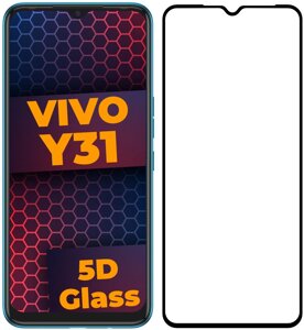 5D скло Vivo Y31 (Захисне Full Glue)