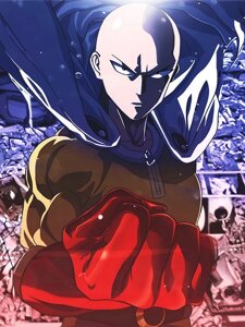 Алмазна Мозаїка SHLab Аніме One Punch Man Saitama Герой Вишивка SH-32639 30x40 см (Повна Викладка)