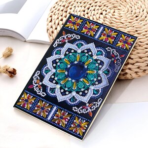 Блокнот Алмазна Мозаїка SHLab Вишуканий Дамаск Вишивка Камінням SH-HM029 15х21 см