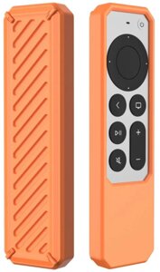 Чохол для пульта Apple TV 4K 2021 Siri Remote (Протиударний) Orange (23101)