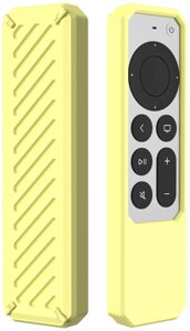 Чохол для пульта Apple TV 4K 2021 Siri Remote (Протиударний) Yellow (26558)