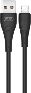Інтерфейсний кабель USB-microUSB 1m XO NB146 Black