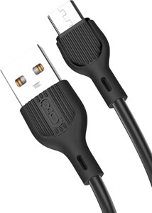 Інтерфейсний кабель USB-microUSB 1m XO NB200 Black