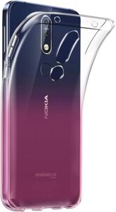 Напівпрозорий чохол Nokia 7.1 Gradient Pink