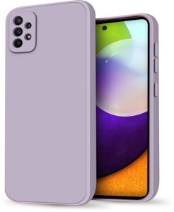 Силіконовий чохол HardCorner Samsung Galaxy A52 A525 (з мікрофіброю) Lilac