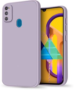 Силіконовий чохол HardCorner Samsung Galaxy M21 M215 (з мікрофіброю) Lilac