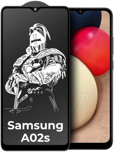 Захисне скло King Fire Samsung Galaxy A02s A025 (Full Glue) Black