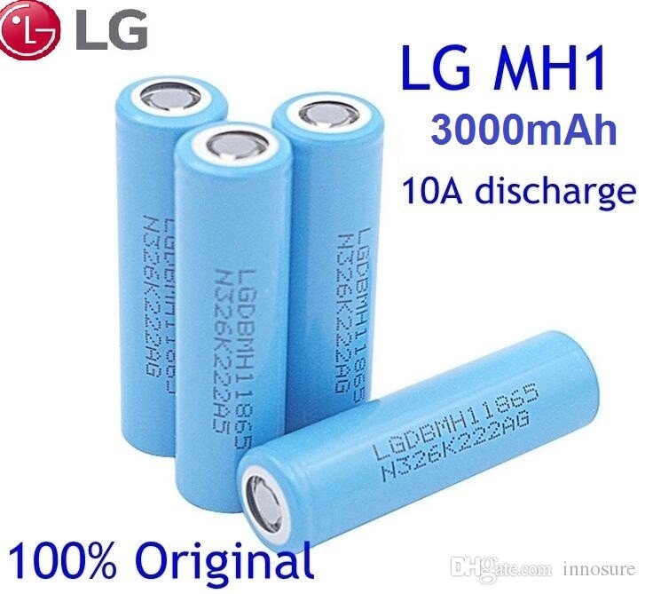 Акумулятори LG Li-Ion 18650 LGDBMH1 3000 mAh / 10 А від компанії Інтернет-магазин Кo-Di - фото 1