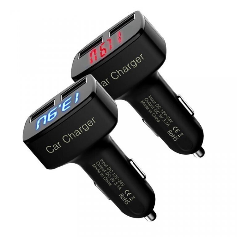 Автомобільна USB зарядка з вольтметром від компанії Інтернет-магазин Кo-Di - фото 1